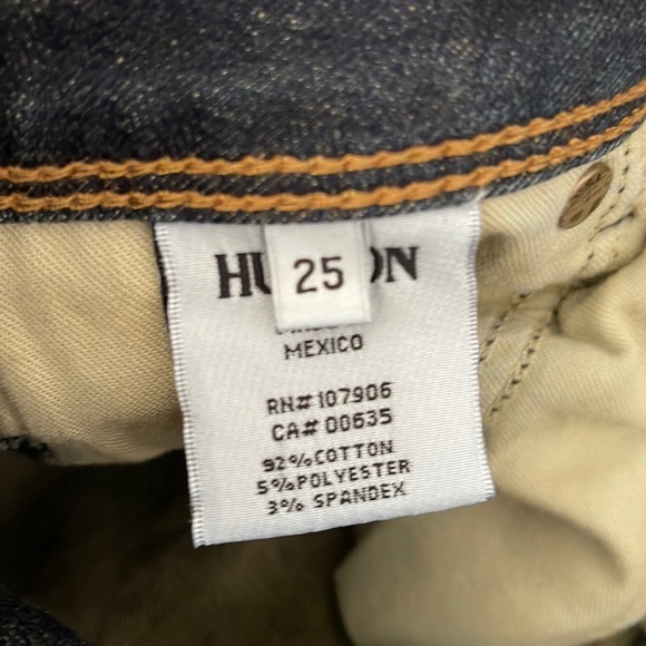 Hudson Jeans Collin Skinny Jeans in Dark Indigo Blue Size 25 - Picture 5 of 7